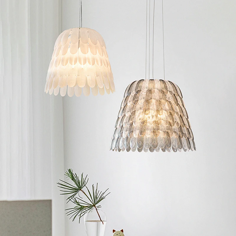 Escandinavos luzes pingente Design Simples pena lâmpada de estar Sala de Jantar, Quarto, Casa, Decoração art deco ilha de cozinha luz