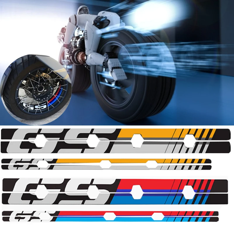 Moto cubo de Roda Refletivo Adesivo Impermeável Pneu Aro Decoração de Decalque Para a BMW R1200GS LC 2013-2018 R1250GS 2019 R1200GS